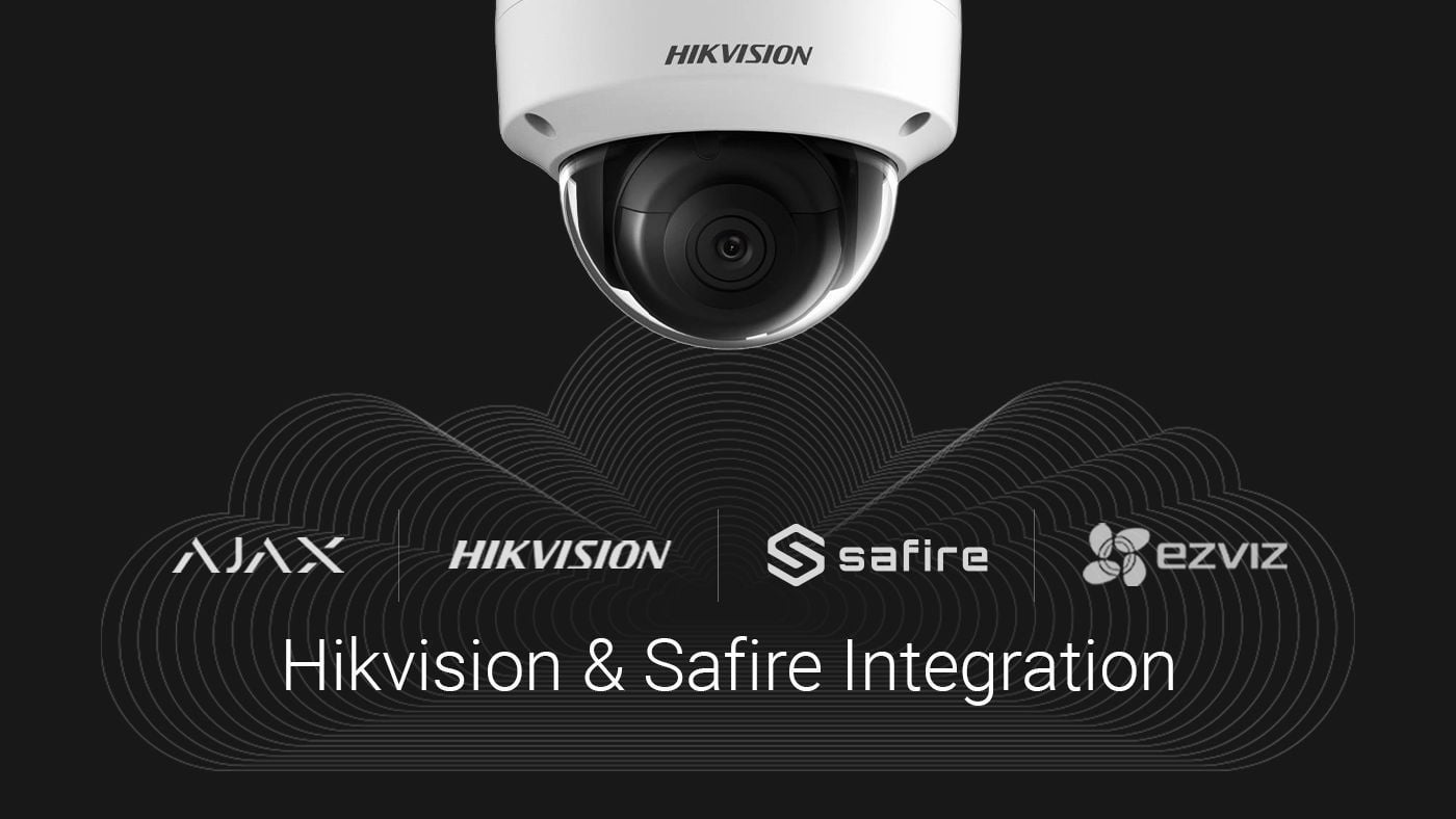 Під’єднання камер та відеореєстраторів EZVIZ, Hikvision та Safire до Ajax за 5 кліків