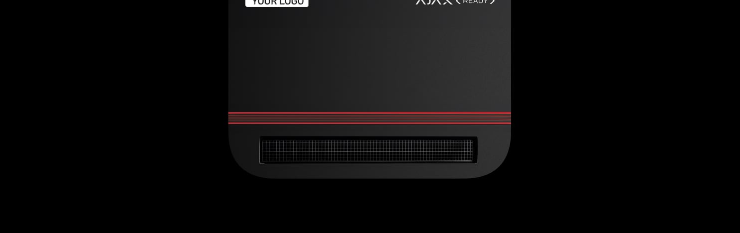 Make sure not to cover the logo or any part of it on the device enclosure.