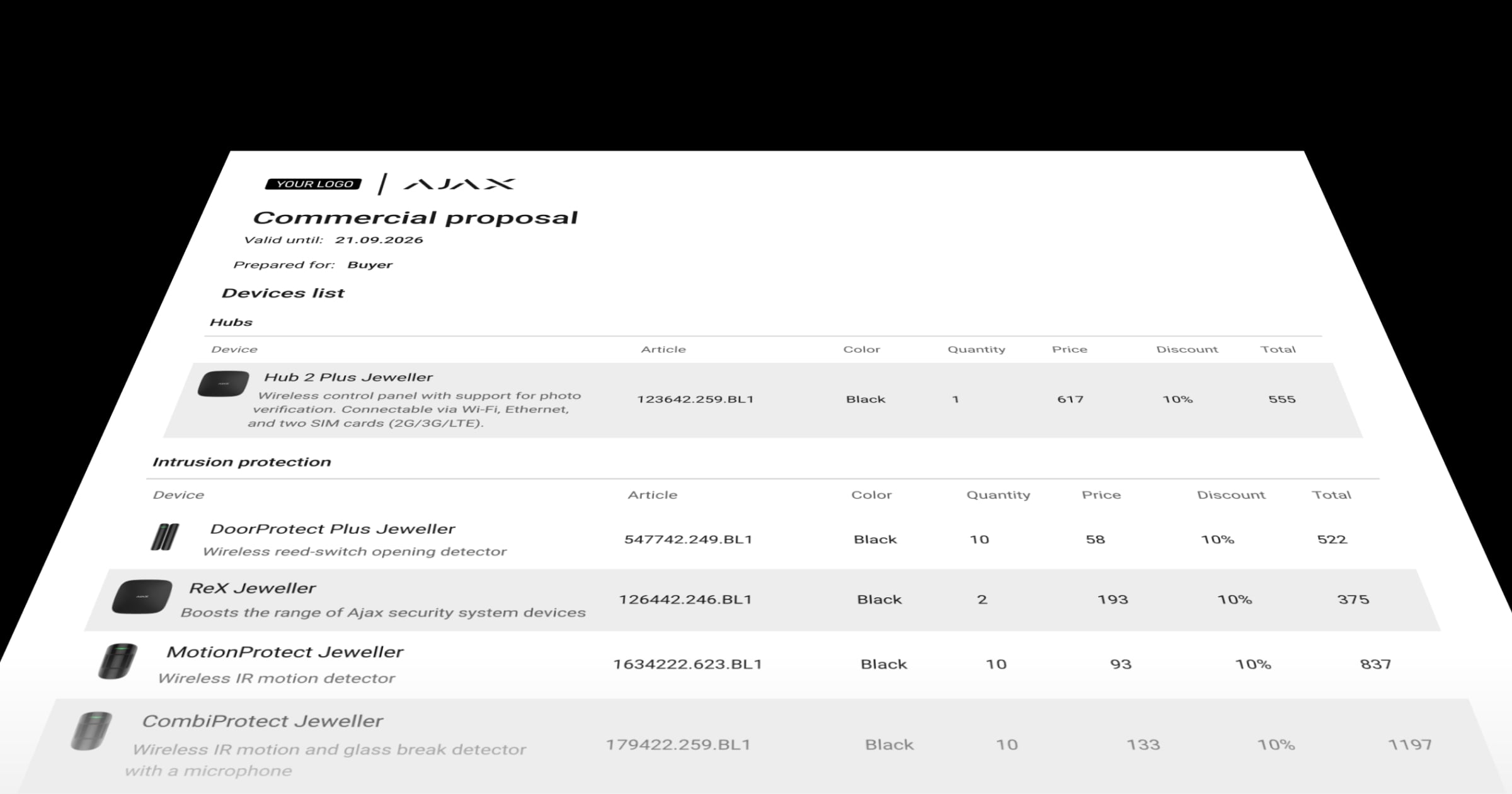 Générateur de propositions commerciales