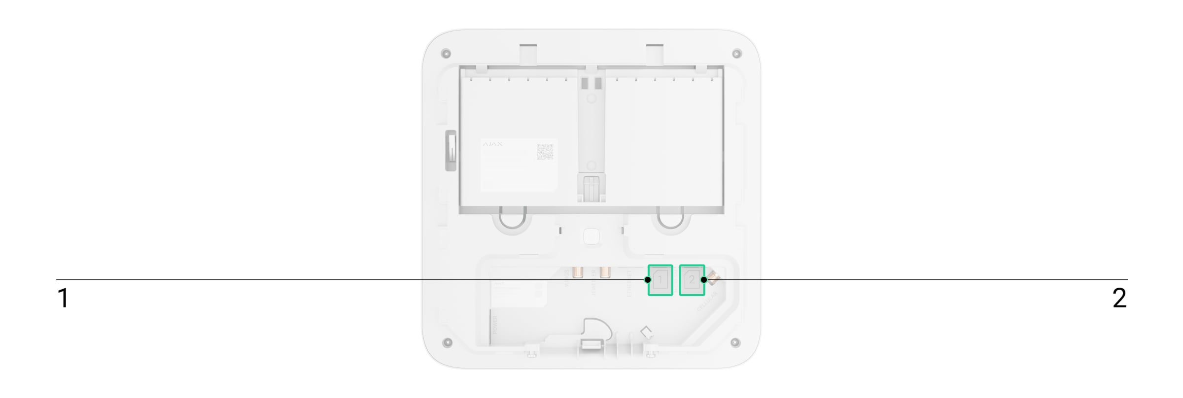 Install SIM cards: