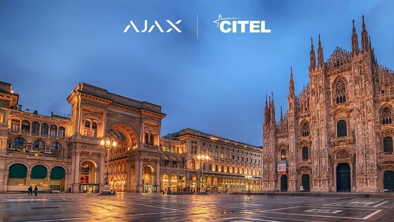 Ajax Systems annuncia una partnership di co-branding con Citel