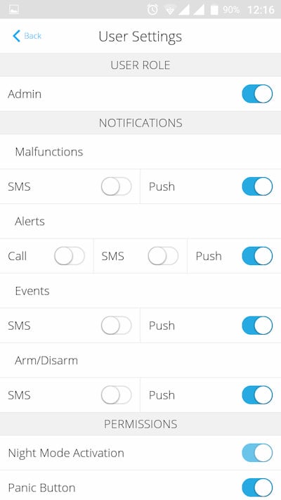 ajax security system application
