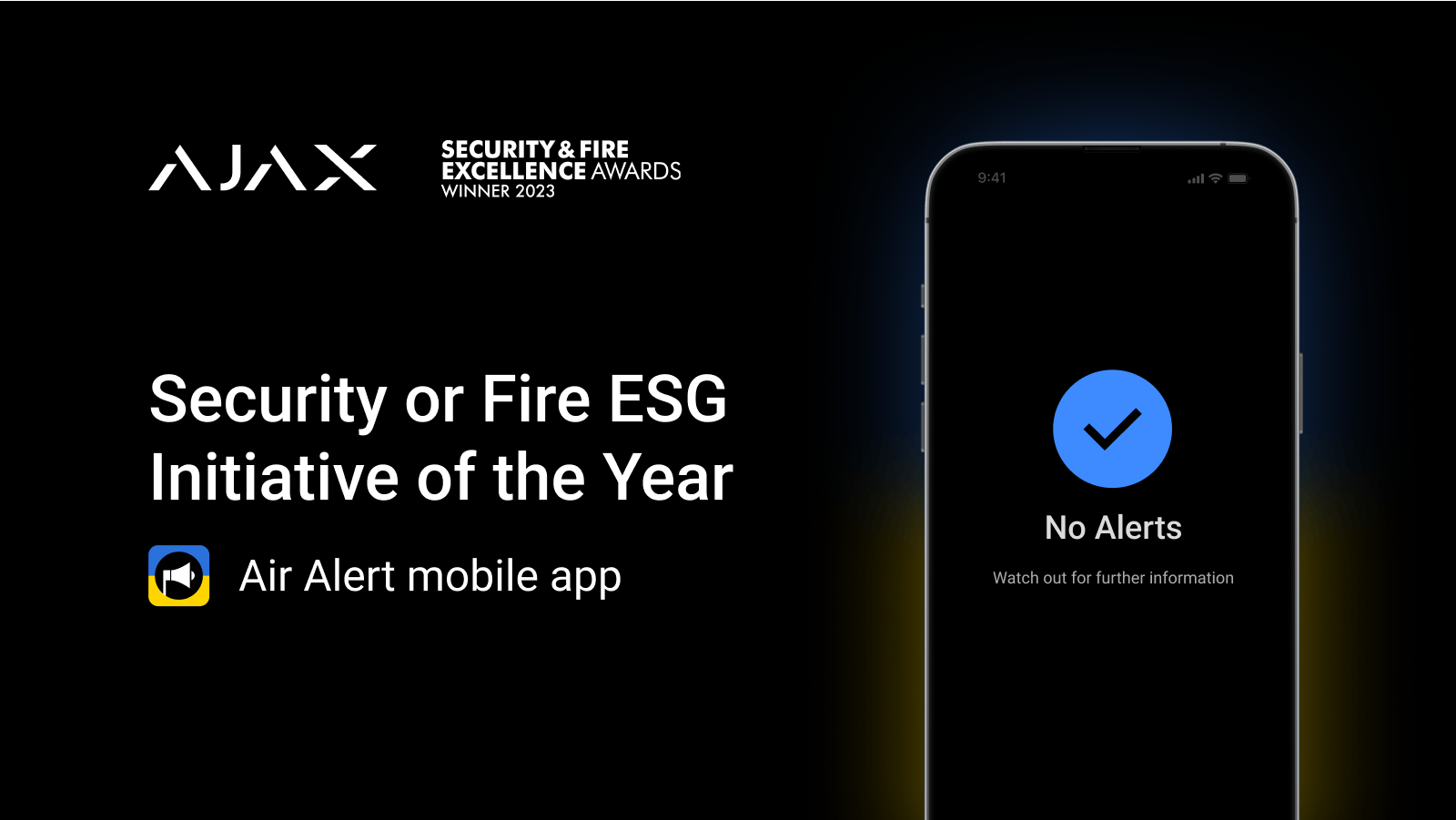 Ajax Systems remporte le titre d'Initiative ESG en matière de sécurité ou d'incendie de l'année aux Security & Fire Excellence Awards 2023
