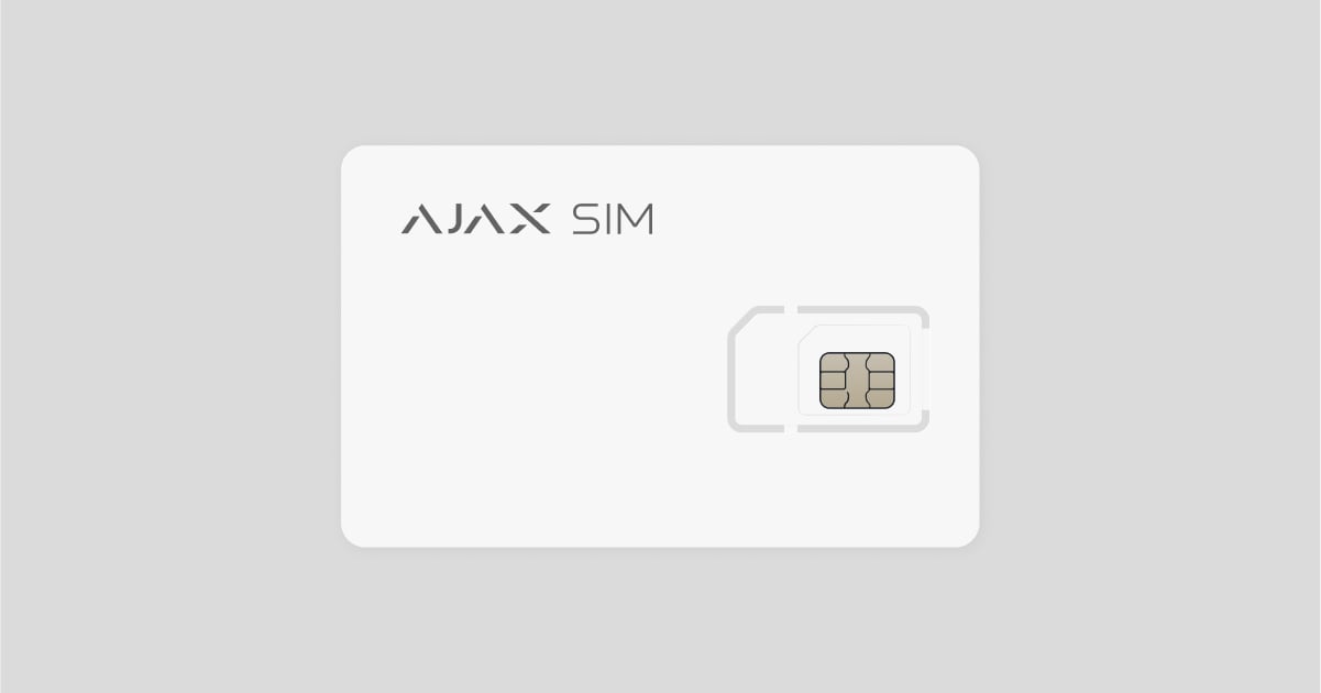 Manuel utilisateur Ajax SIM