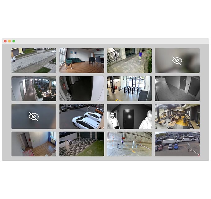 Combine cameras from multiple spaces