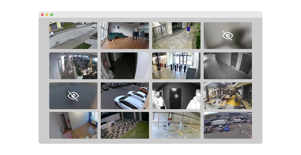 Multi-space video monitoring
