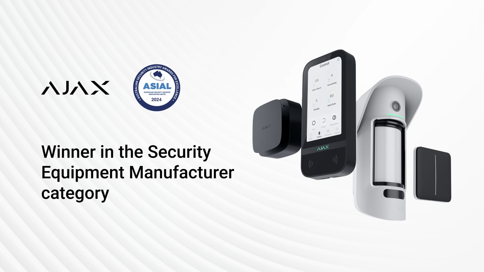 Ajax Systems ganha o 2024 Australian Security Industry Awards for Excellence