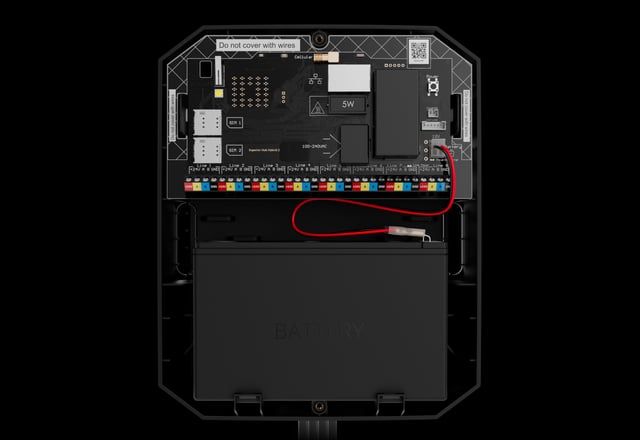 Hybrid control panel for mid- to large-size security networks