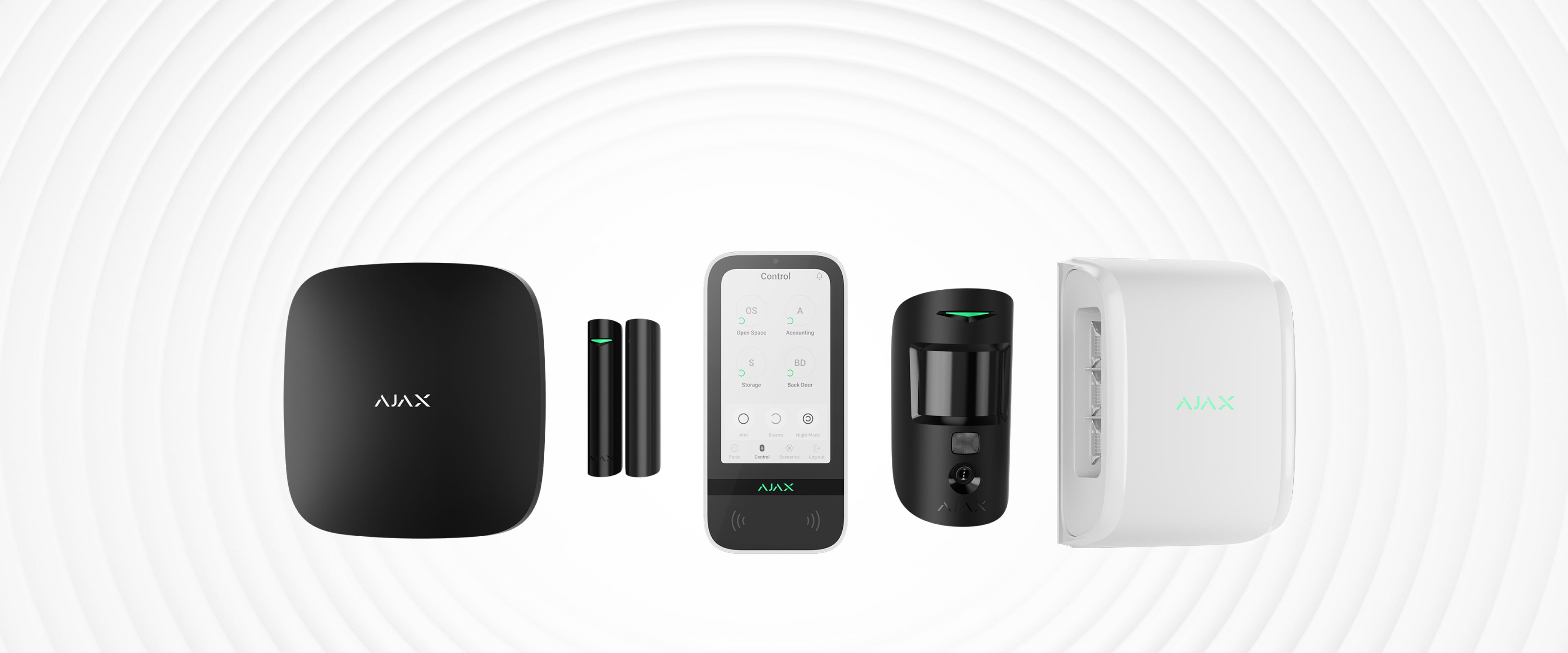 Ajax wireless security system devices