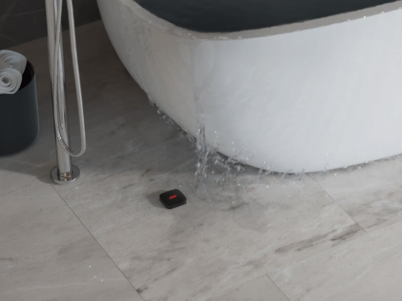 Under the bathtub
