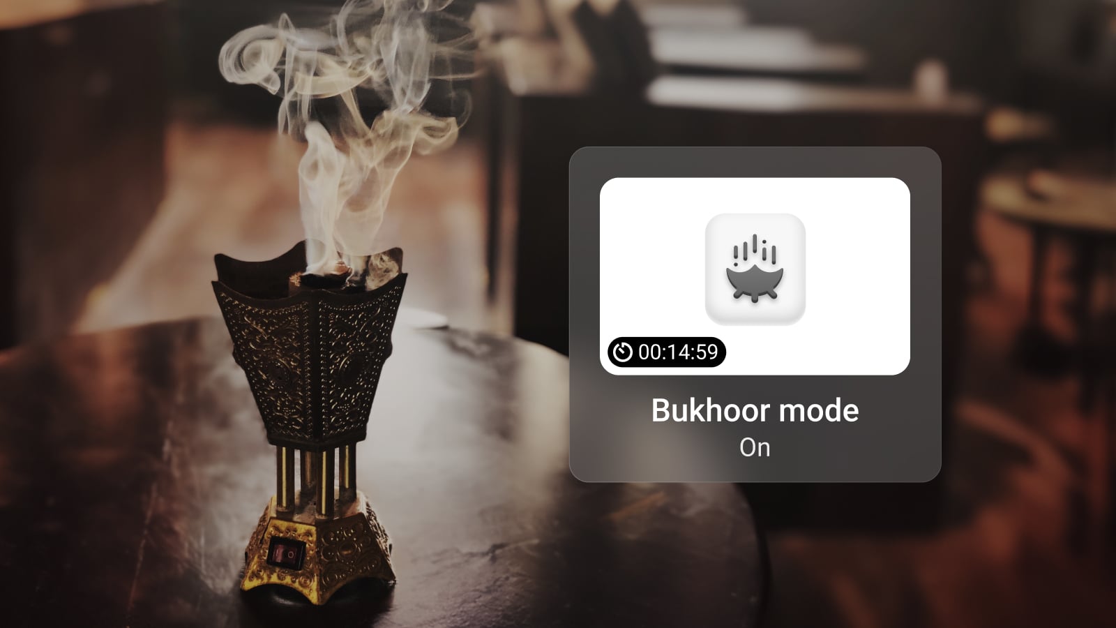 Bukhoor mode: No false alarms triggered by smoke