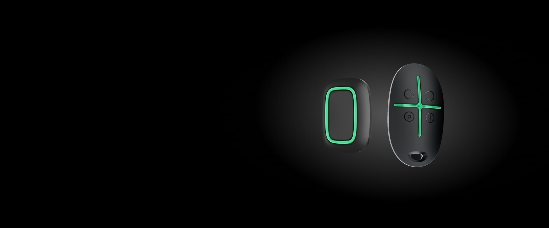 Control devices and panic buttons in the security system
