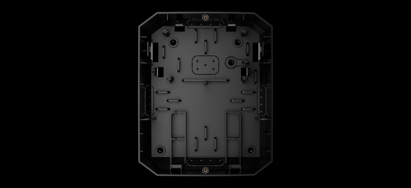 Perforated parts of the casing for leading out the wires 