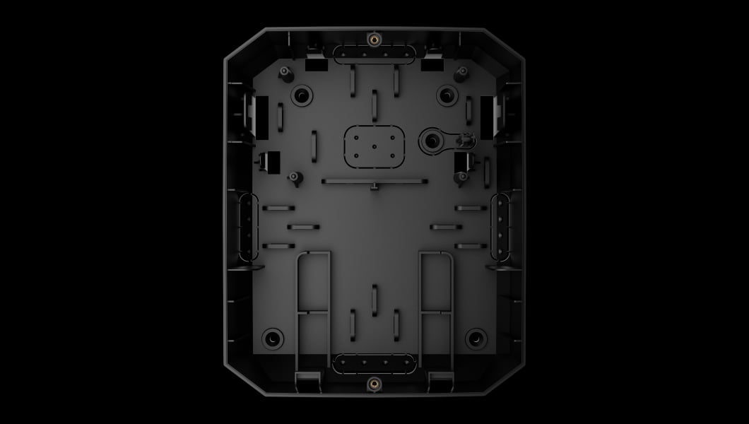 Perforated parts of the casing for leading out the wires