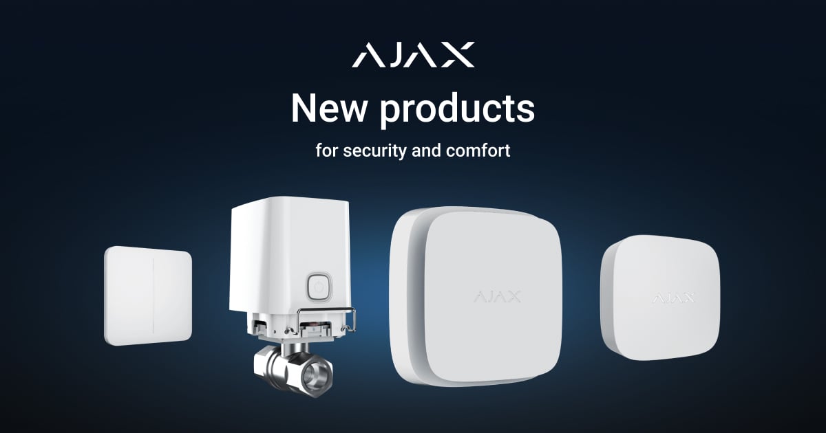 Ajax Systems enthüllt Komfortgeräte, ein neues App-Design sowie eine Reihe von Brandmeldern im Rahmen des Special Event: Komfortzone