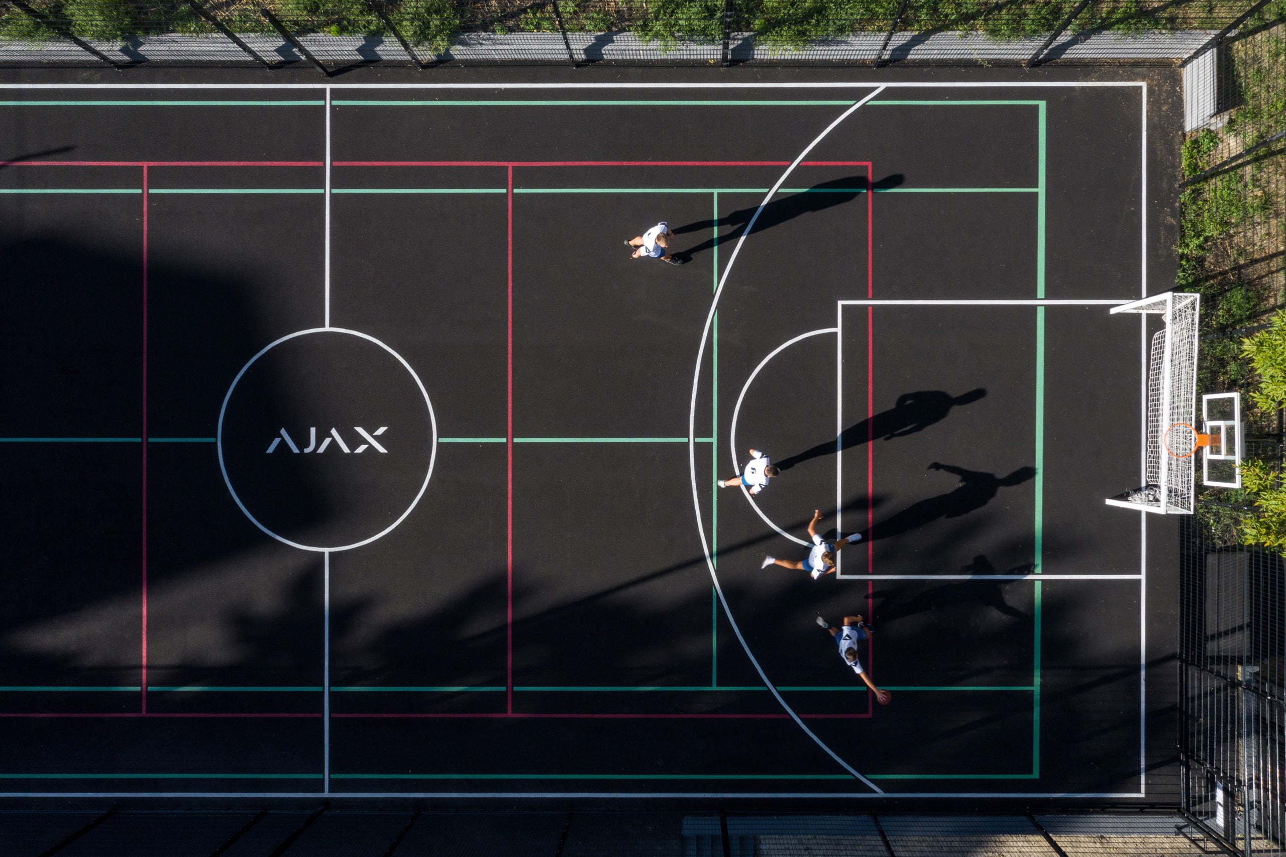 Ajax Systems reconstructed a sports ground in Kyiv