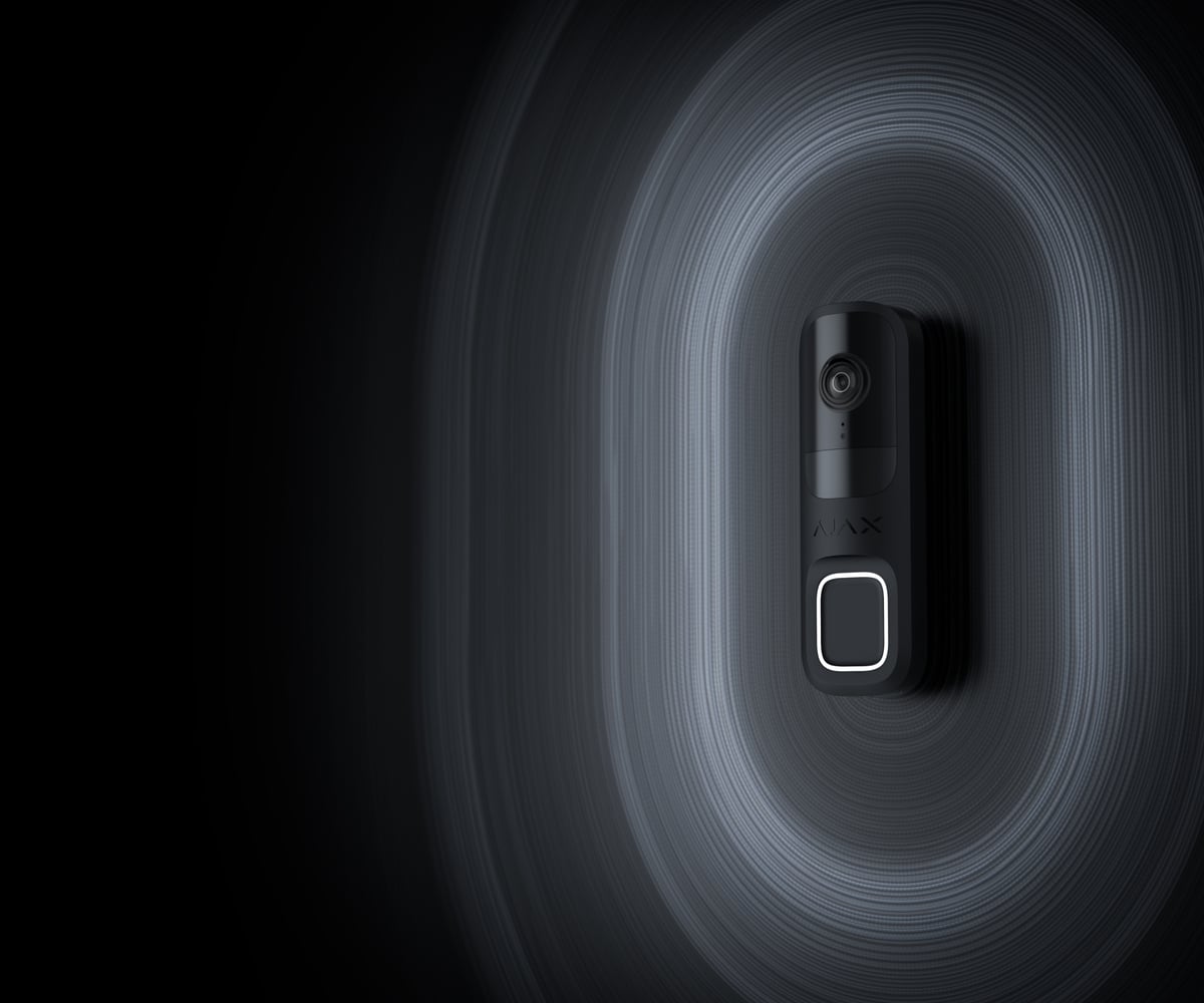 AJAX DoorBell s IR prisvietením v noci