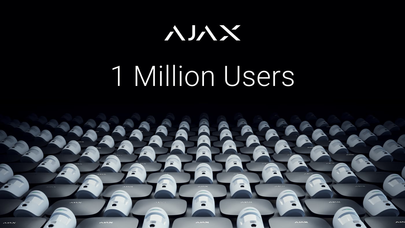 Ajax Smart Alarm Surpasses 1 Million Users