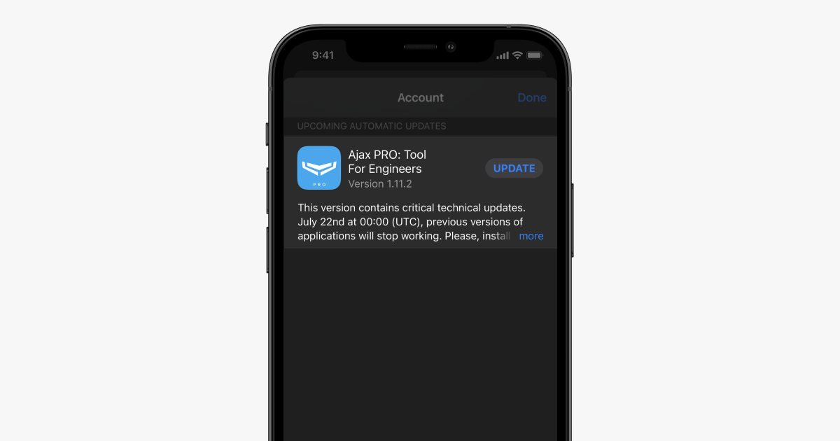 ajax pro update app