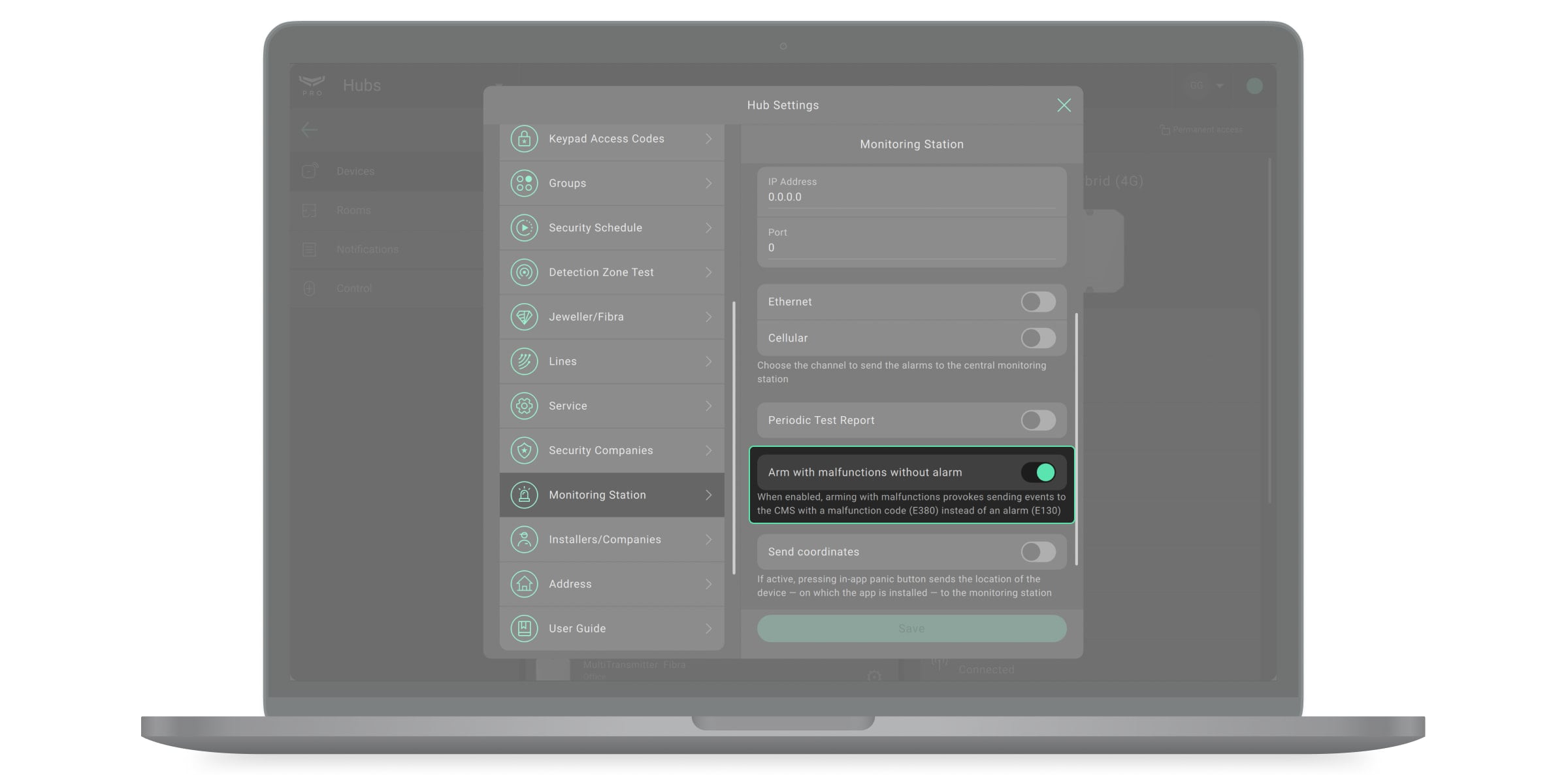 ajax sending malfunction code pro desktop