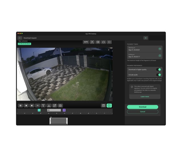 Export záznamu