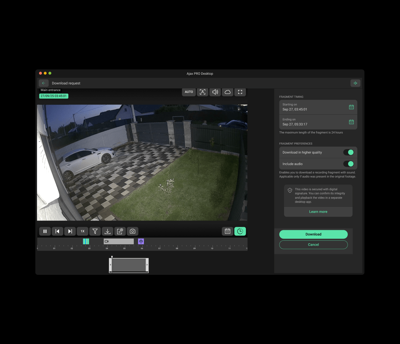 Opciones de exportación rápida