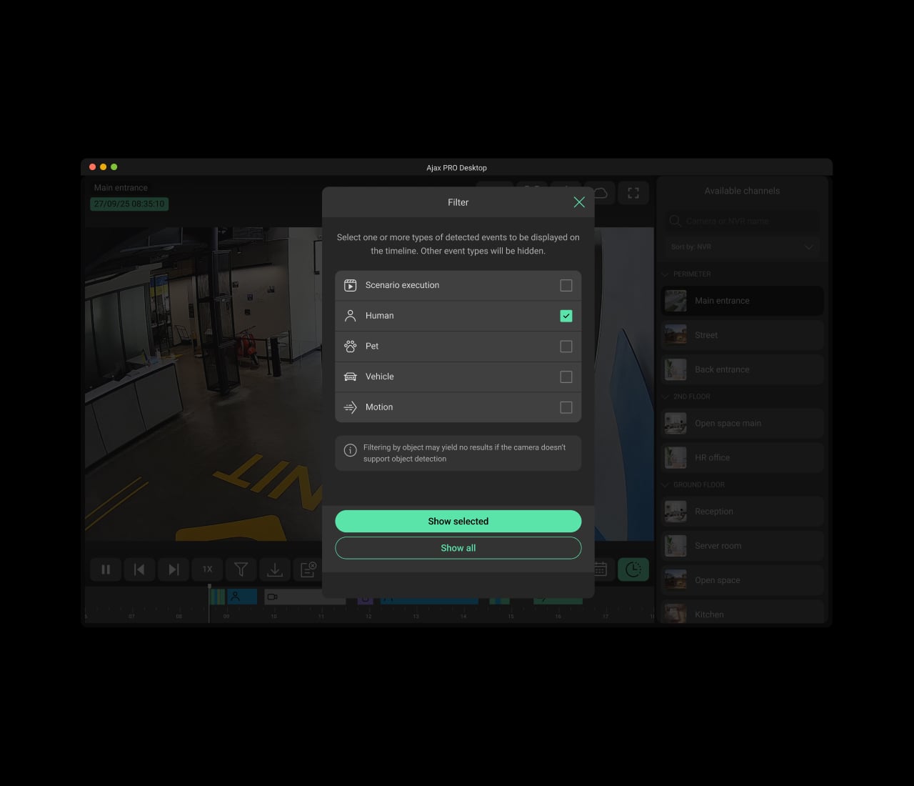 Filtros por movimiento, reconocimiento de objetos por IA o escenario