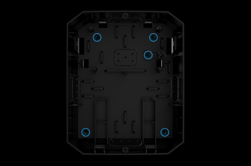 Fixing points for quick installation
