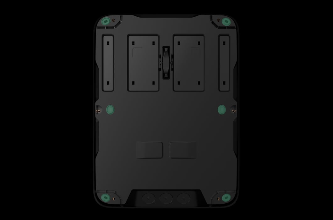 Fixing points for secure vertical installation