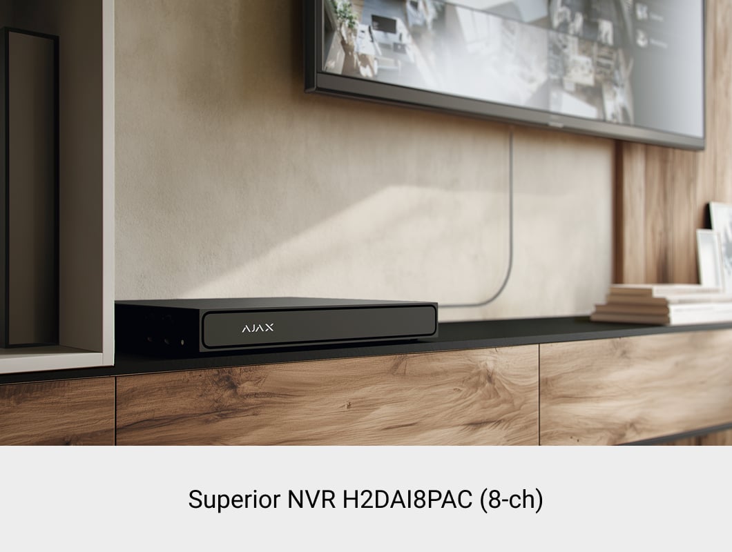 Ajax Superior NVR H2DAI8PAC (8-ch)