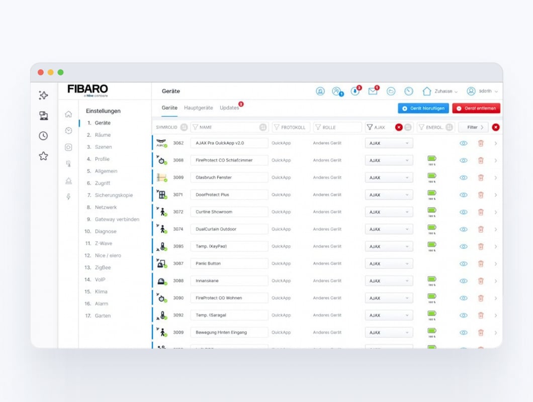 Quick App Pro per l'integrazione delle soluzioni smart home