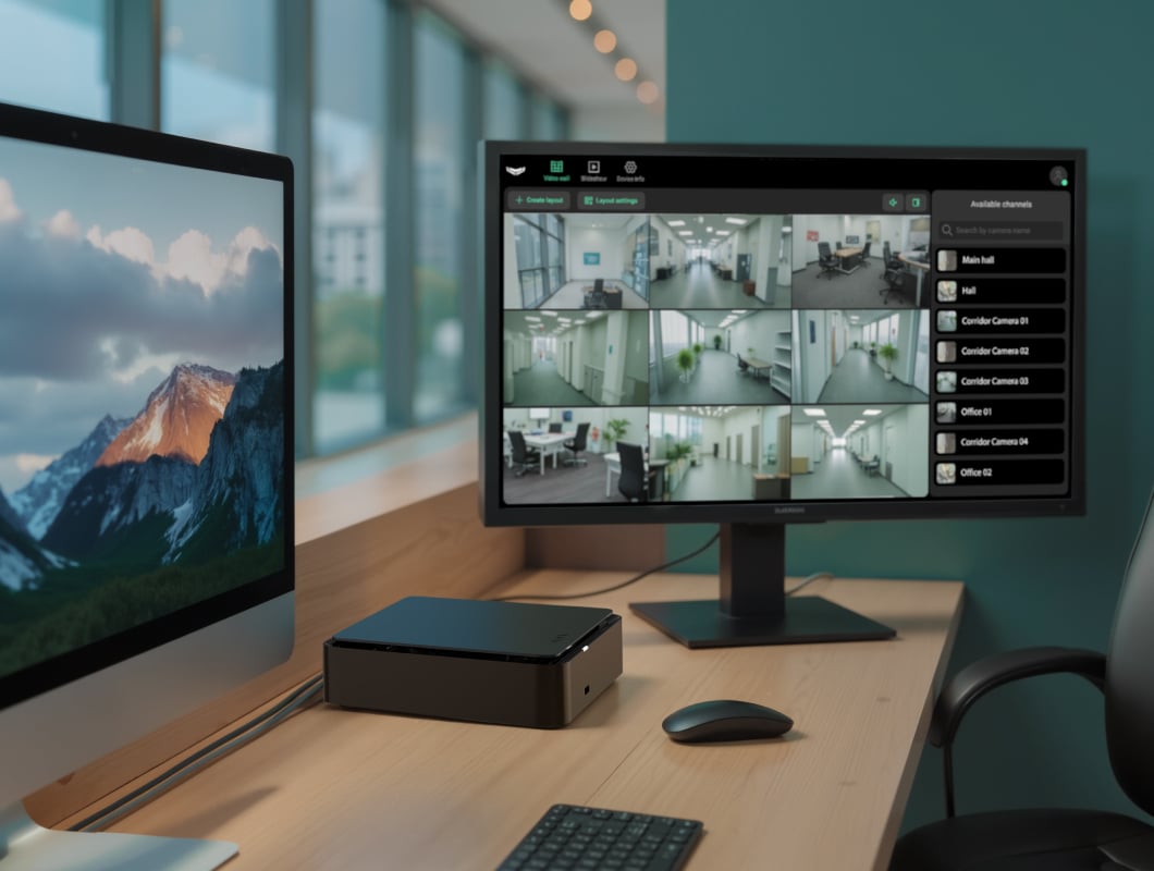 NVR HAC con HDMI y sistema de gestión de vídeo integrado