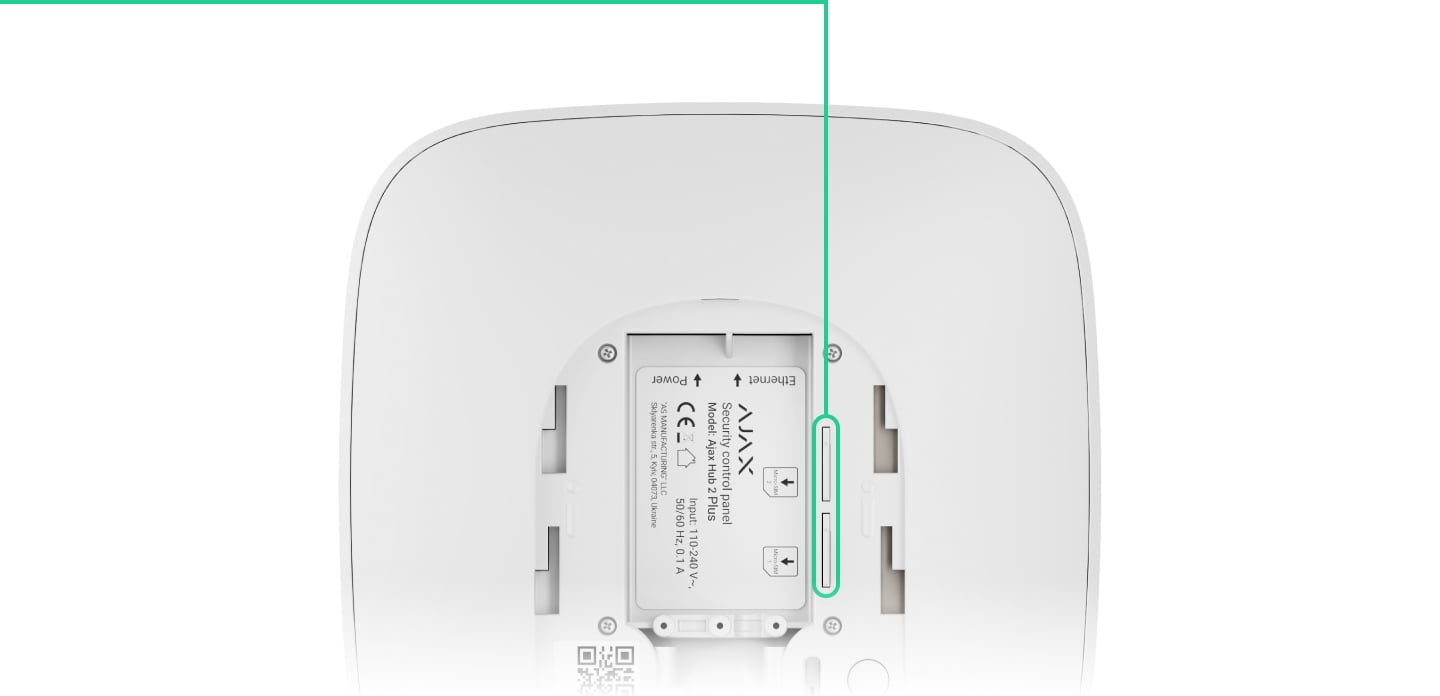 SECURITE 1 - AJAX Systems HUB 2 Plus PIR noir Optimal