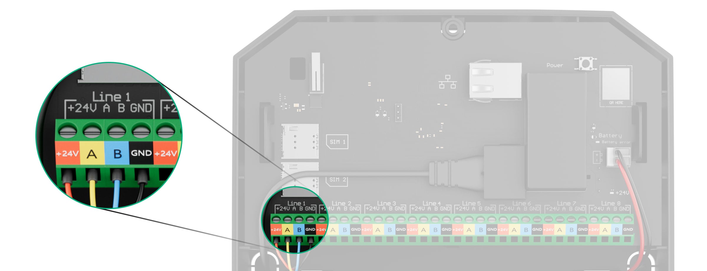 ajax multiyransmitter fibra