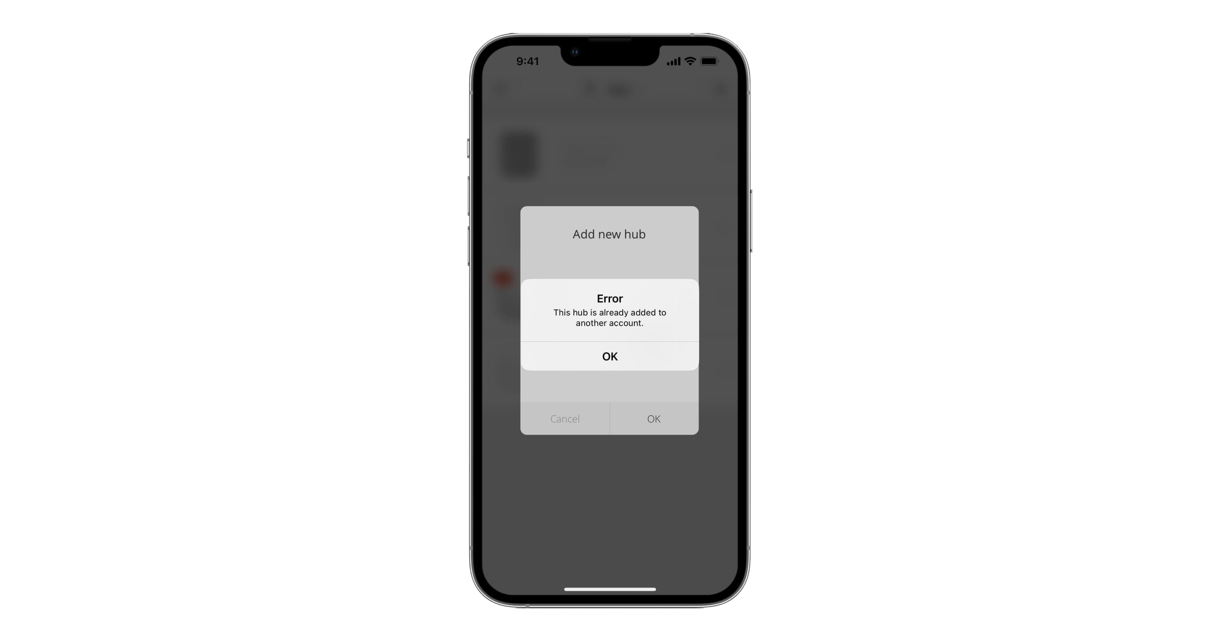 Adding a hub to the Ajax app