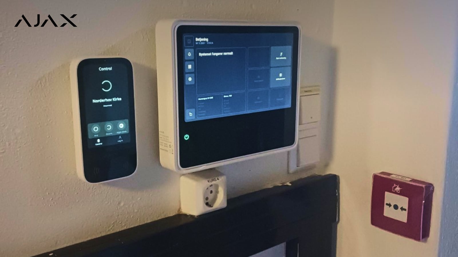 EN54 Fire Hub Jeweller и KeyPad TouchScreen Jeweller