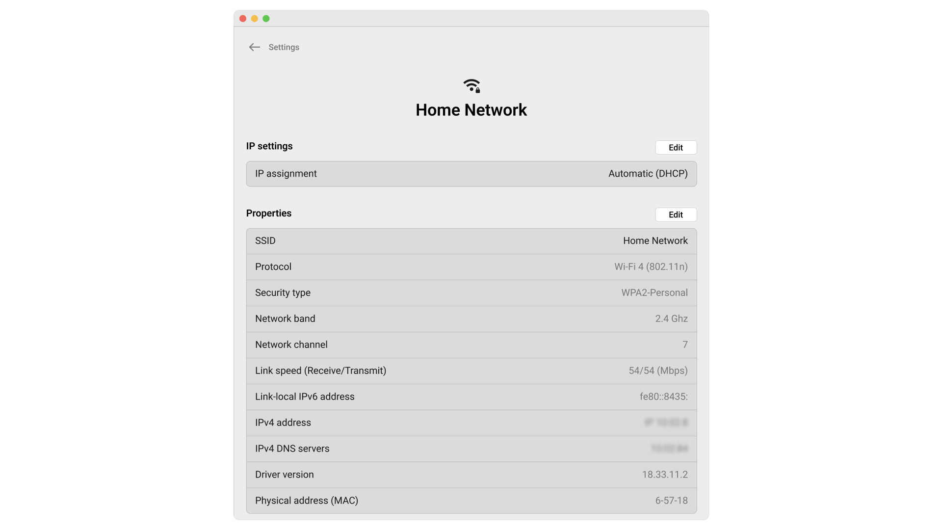 Specific network SSID