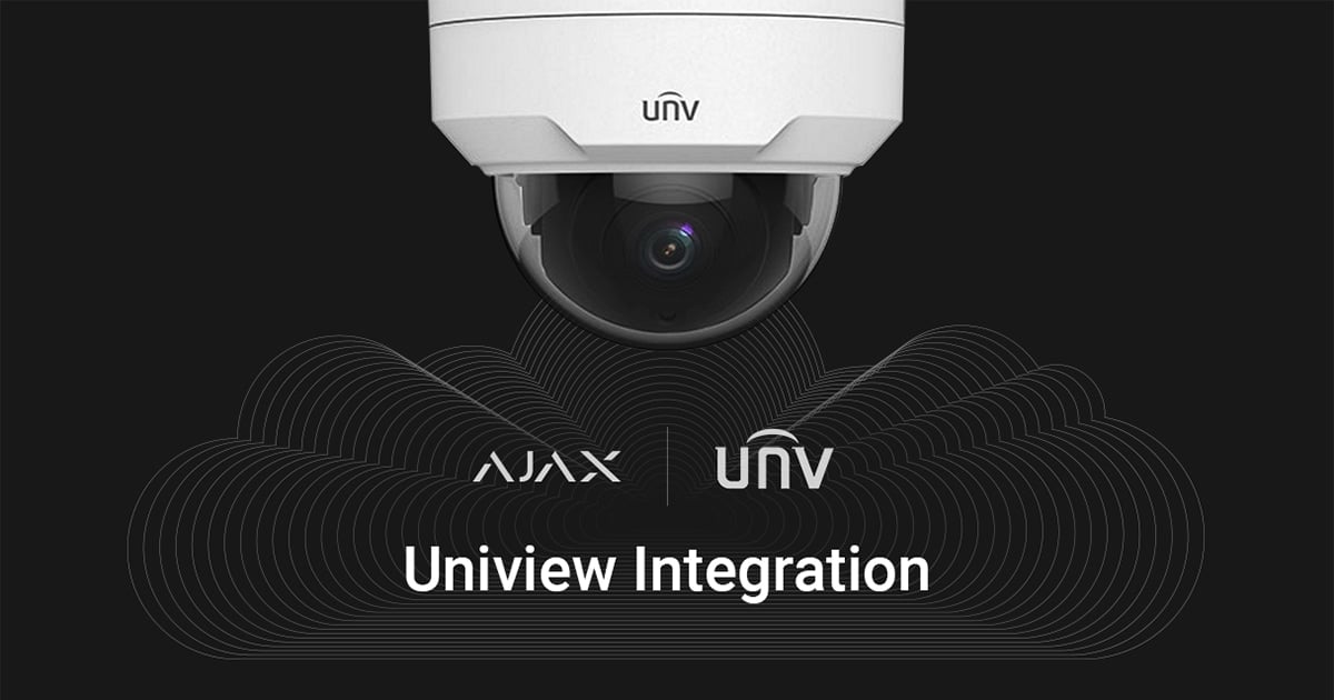 Uniview DVR’s of camera’s aansluiten op Ajax
