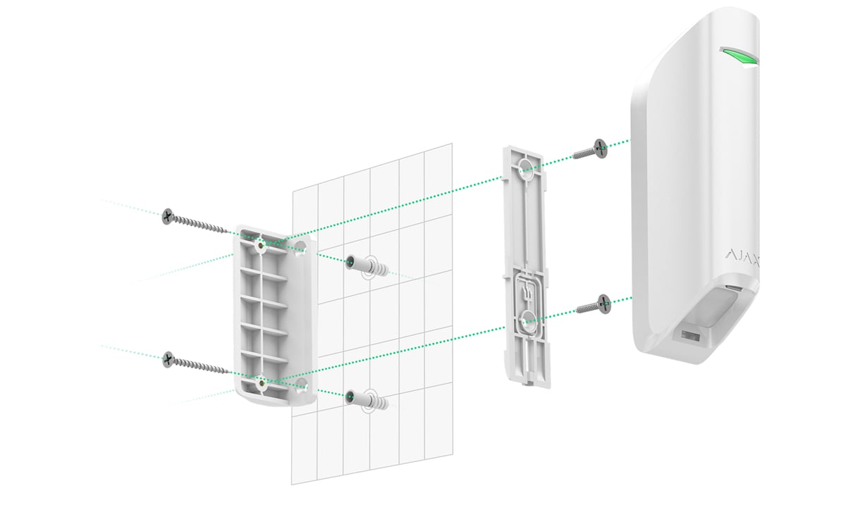 Installation using angle mount