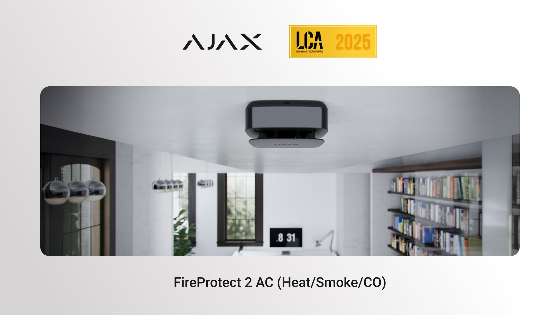 FireProtect 2 AC (Heat/Smoke/CO) посів друге місце на премії London Construction Awards 2025