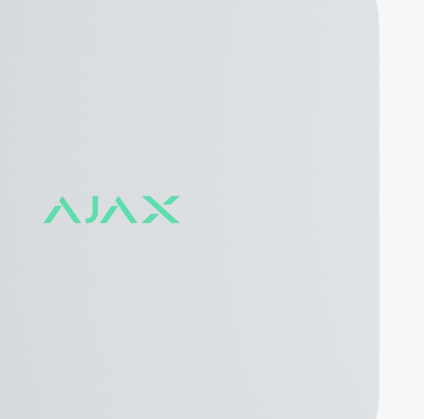 LED indikátor v logu AJAX NVR