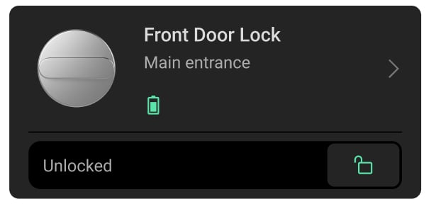 Lock control via an Ajax app