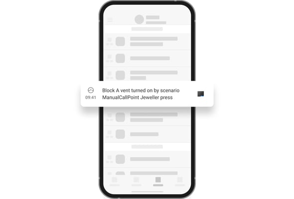 Wireless addressable push-buttons for activating automation