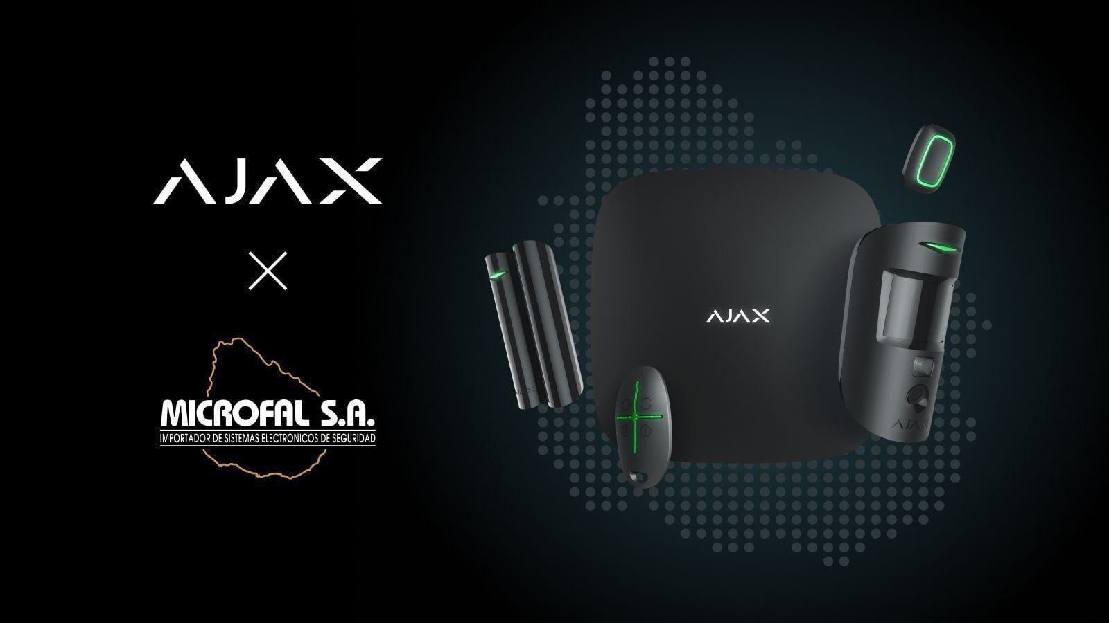 Ajax Systems betreedt de markt in Urugay met Microfal als officiële distributeur