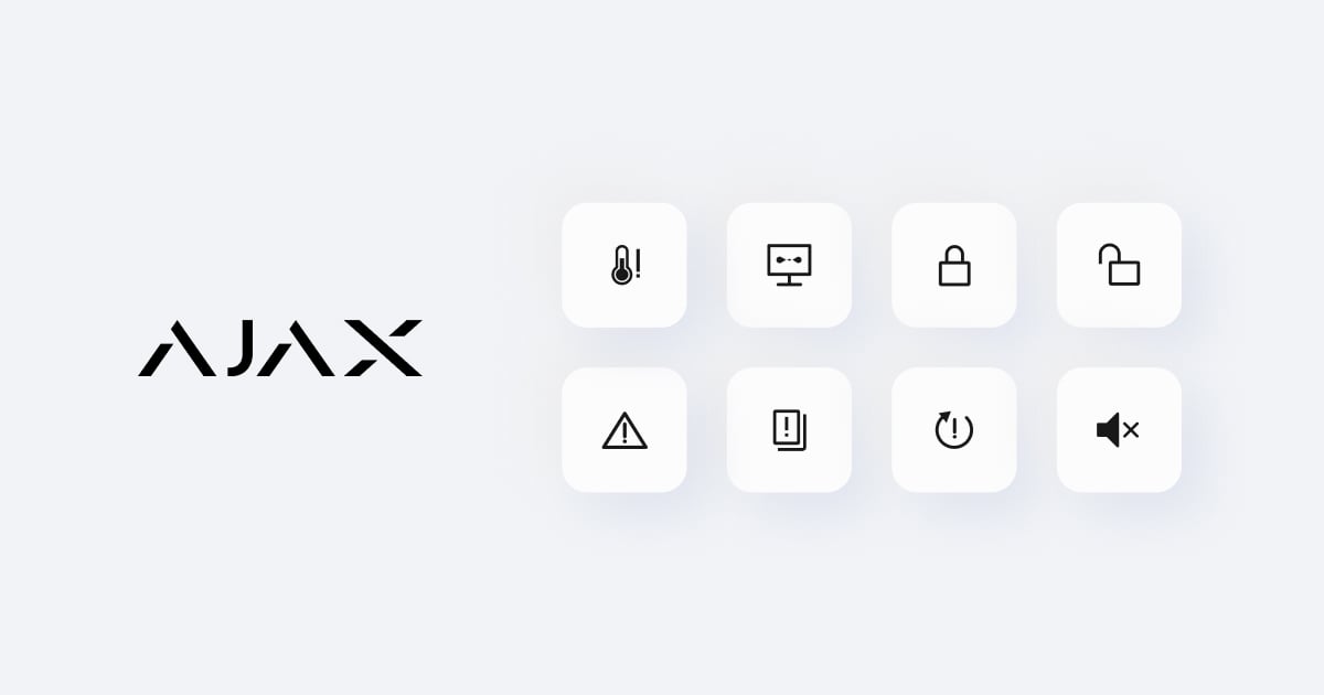 Betekenis van elk pictogram in de Ajax-apps