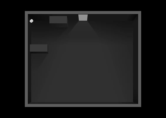 Minimized blind area