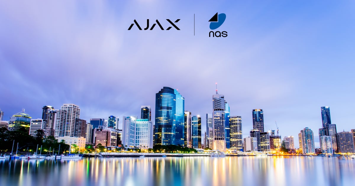 A Ajax Systems forma parceria com a NAS Australia, iniciando a sua expansão para o mercado
