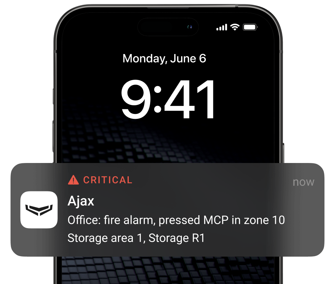 Supported notification types
