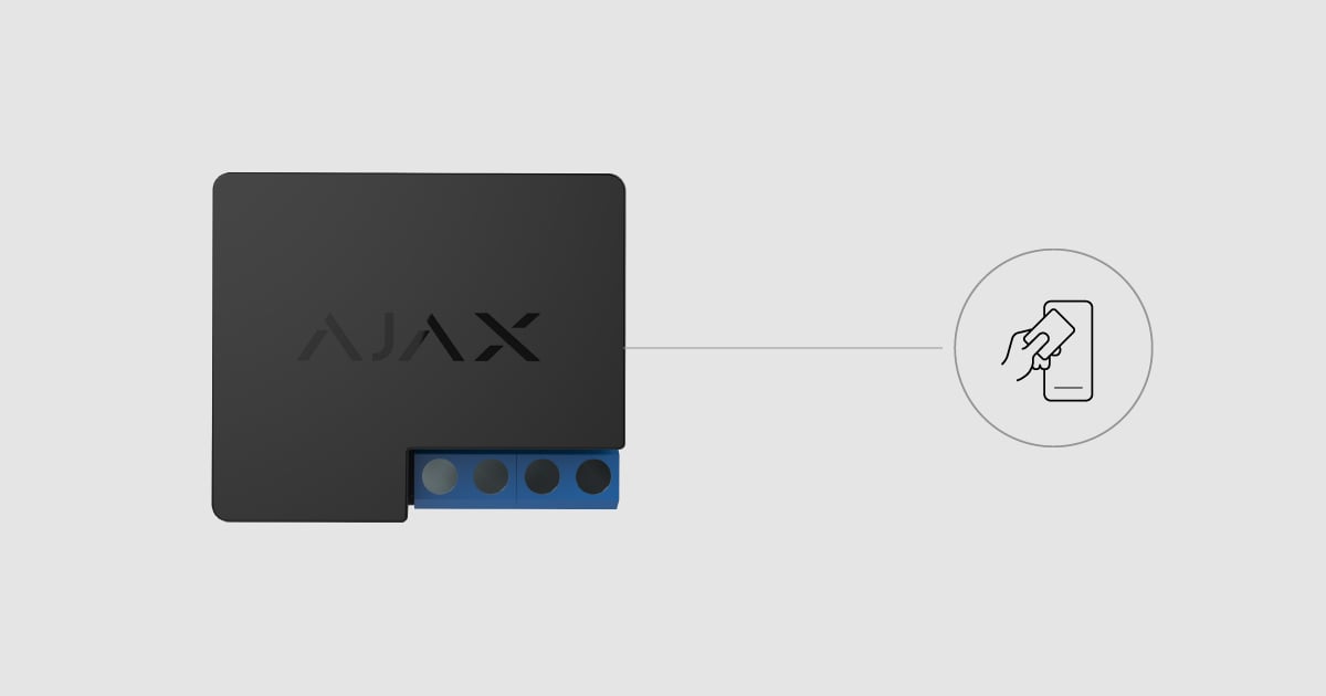 Steuerung des Zugangskontrollsystems (ZKS) mit Ajax Relay