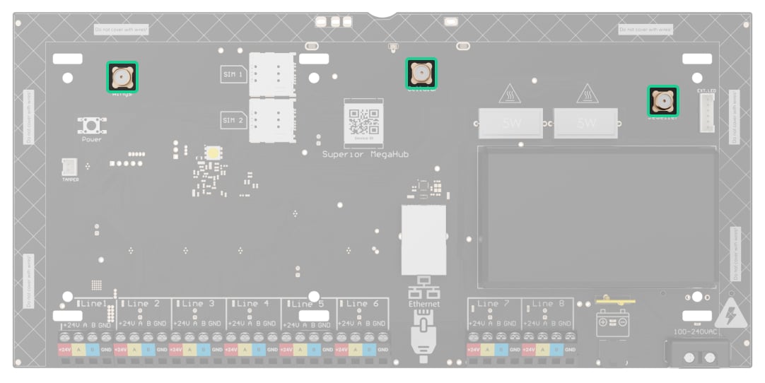 Conectores para antena externa